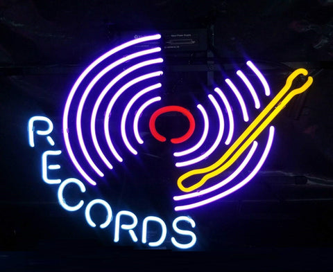 Records Recording Studio Neon Sign Light Lamp