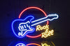 Rock Roll Guitar Neon Sign Light Lamp