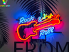 Rock & Roll Music Notes Guitar HD Vivid Neon Sign Lamp Light