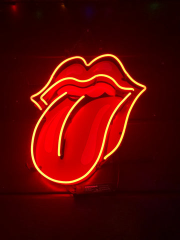 Rolling Stones Logo Neon Sign Light Lamp