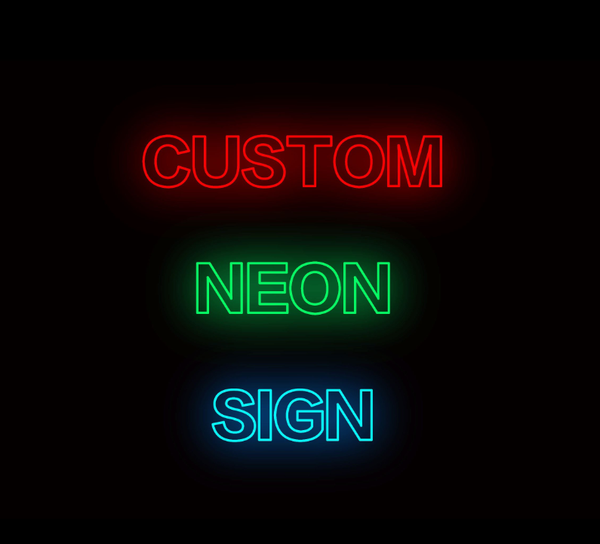 Personalizable Customizable Neon Sign Light Lamp Wall Decor