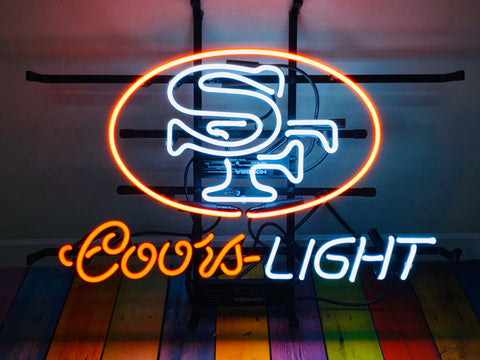 San Francisco 49ers Coors Light Neon Sign Lamp Light