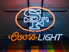 San Francisco 49ers Coors Light Neon Sign Lamp Light
