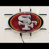 Desung San Francisco 49ers (Sports - Football) vivid neon sign, front view, turned off