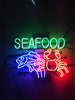 Seafood Fish Lobster Crab Neon Sign Light Lamp