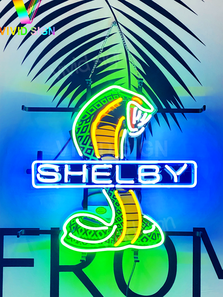 Shelby Cobra Ford HD Vivid Neon Sign Light Lamp