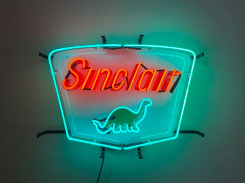 Sinclair Dino Gasoline Gas HD Vivid Neon Sign Light Lamp