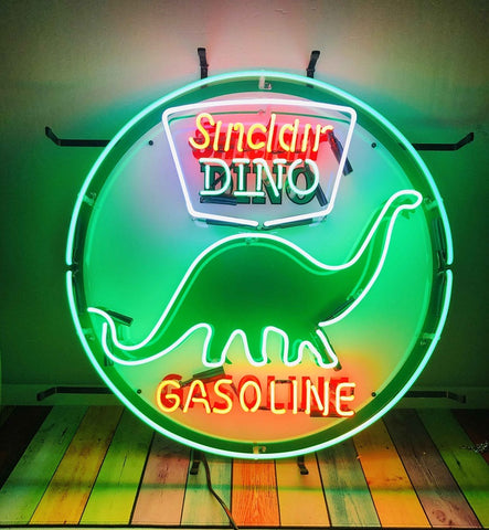 Sinclair Dino Gasoline Light Lamp Neon Sign with HD Vivid Printing