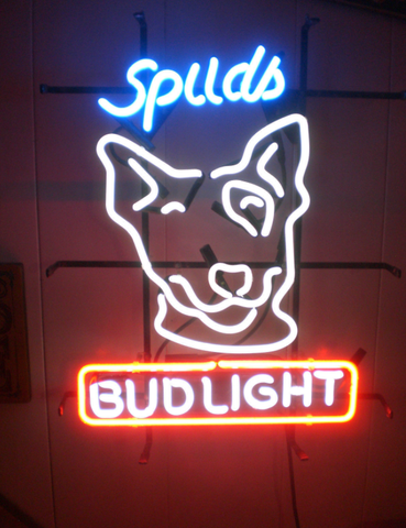Spuds MacKenzie Bud Light Neon Sign Light Lamp