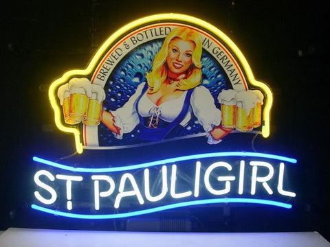 Saint St. Pauli Girl Bier Neon Sign Lamp Light