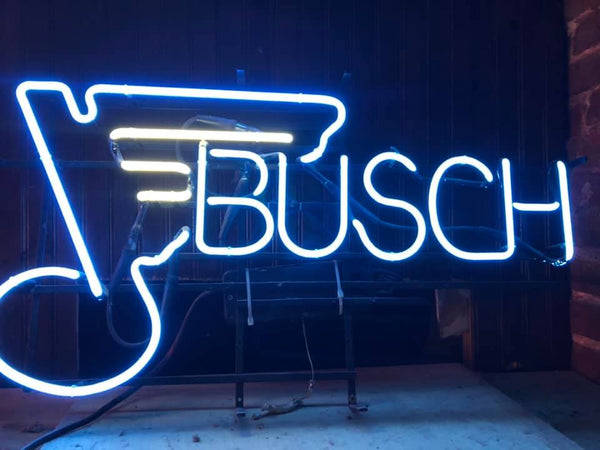 Saint St. Louis Blues Busch Neon Sign Light Lamp