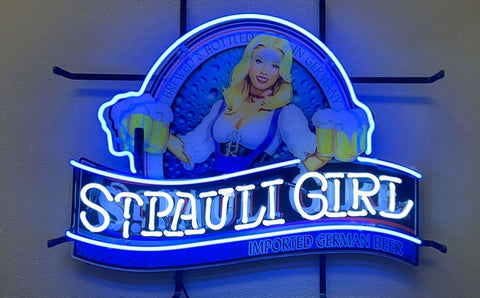 Saint St. Pauli Girl Bier Beer Neon Sign Light Lamp