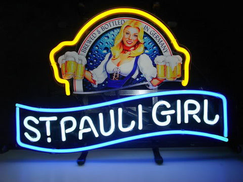 Saint St. Pauli Girl Bier Beer Neon Sign Lamp Light