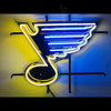Desung  St. Louis Blues (Sports - Hockey) vivid neon sign, front view, turned on