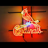 Desung St. Louis Cardinals (Sports - Baseball) vivid neon sign, front view, turned on