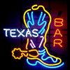 Texas Bar Boot Neon Sign Light Lamp