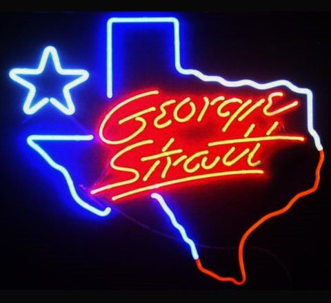 George Strait Texas Neon Sign Light Lamp