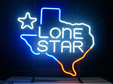 Texas Lone Star Beer Logo Neon Sign Lamp Light