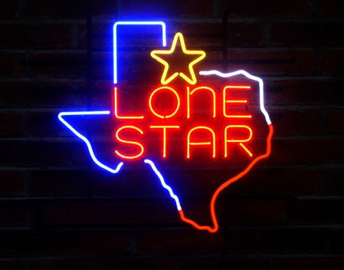 Texas Lone Star Beer Neon Sign Lamp Light