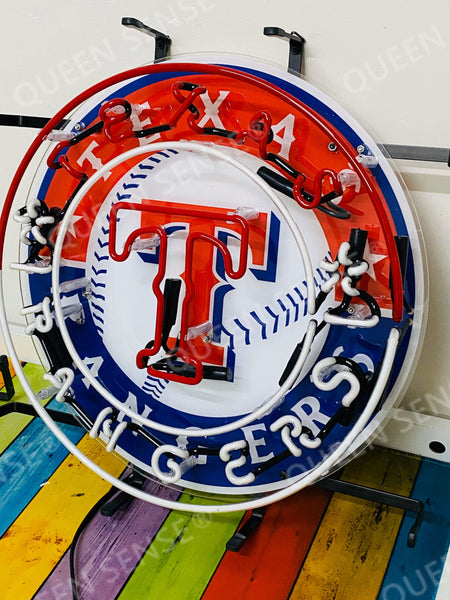 Texas Rangers HD Vivid Neon Sign Lamp Light