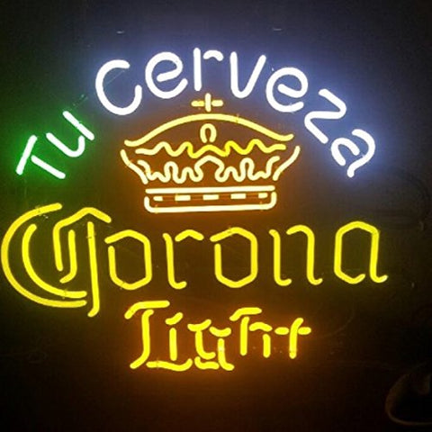 Tu Cerveza Corona Light Neon Sign Light Lamp