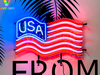 USA Flag HD Vivid Neon Sign Light Lamp