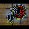 Desung Washington Redskins (Sports - Hockey) vivid neon sign, front view, turned on