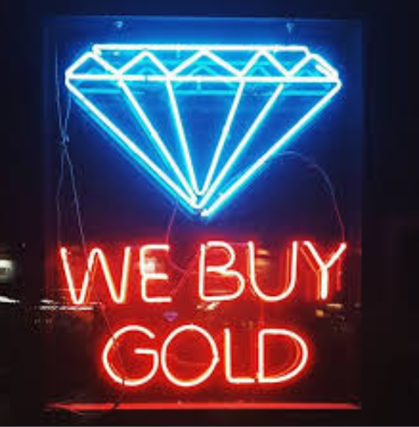 We Buy Gold Diamond Neon Sign Light Lamp