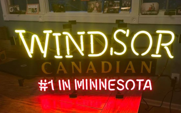 Windsor Canadian #1 In Minnesota Neon Sign Light Lamp