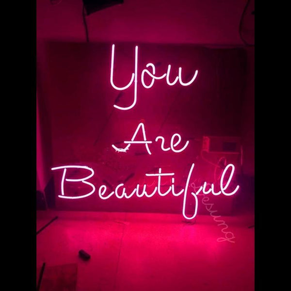 Desung You Are Beautiful (Personal) bedroom wall art neon sign