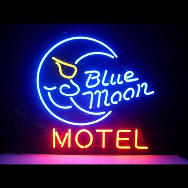 Desung Blue Moon Motel Neon Sign business 118BS055BMM 1568 18" motel