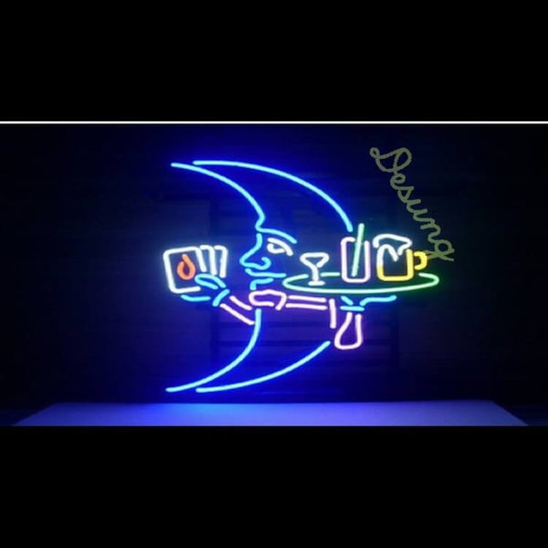 Desung Blue Moon Neon Sign business 117BR475BM 1988 17" bar