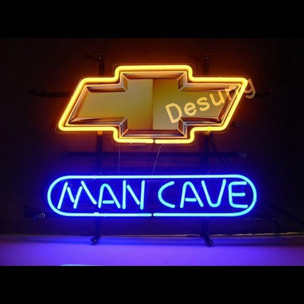 Desung Chevrolet Chevy Man Cave Neon Sign auto 118MC076CCM  1589  18" 