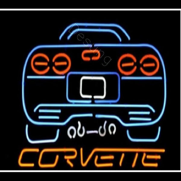 Desung Chevy Corvette sports car Neon Sign auto 117AM563CCS 2076 17"