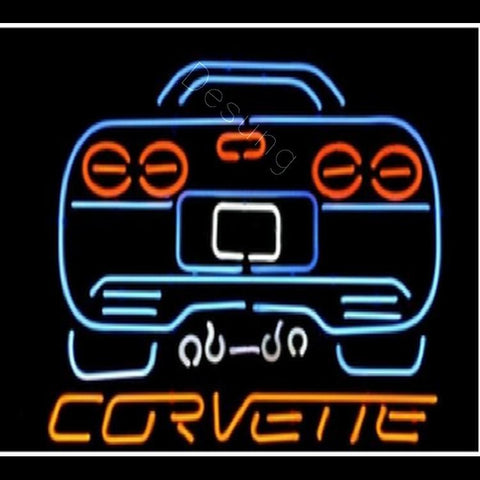 Desung Chevy Corvette sports car Neon Sign auto 117AM563CCS 2076 17"