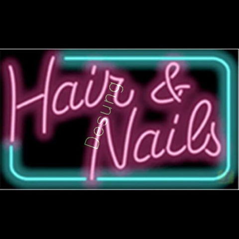 Desung Hair and Nails Neon Sign business 118BS131HNN 1644 18"
