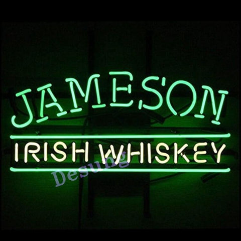 Desung Jameson Irish Whiskey Neon Sign alcohol 120WS217JIW 1730 20" whiskey bar
