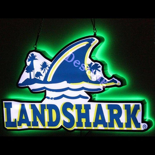 Desung Landshark Lager DOUBLE SIZED light emitting LED sign alcohol 117LS435LDS 1948 17" beer bar