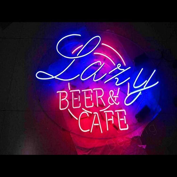 Desung Lazy Beer and Coffee Neon Sign business 118BP388EAC  1901  18"  restaurant