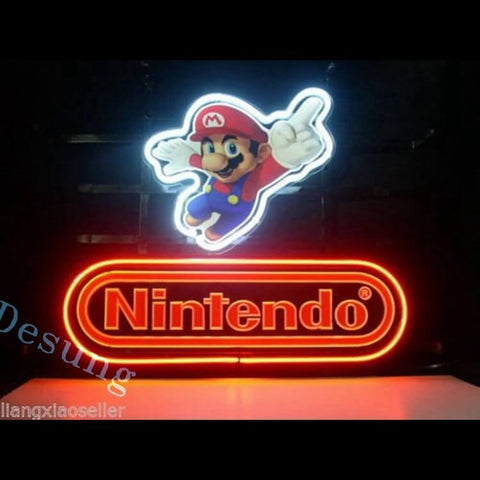 Desung Nintendo Super Mario Neon Sign business 118BS140NSM 1653 18" arcade