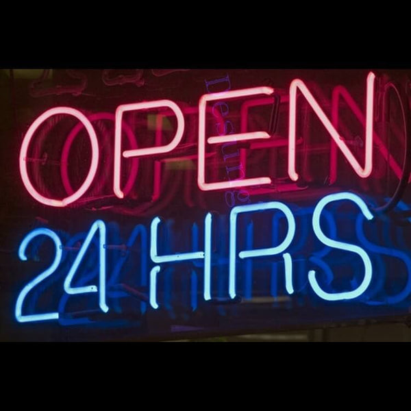 Desung Open 24 Hours Neon Sign business 120OP401OHN  1914  20"  open