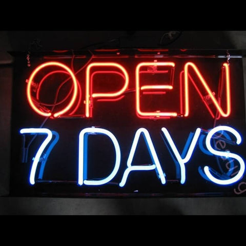 Desung Open 7 Days Neon Sign business 120OP407ODN 1920 20" open