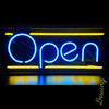 Desung Open Blue Yellow Neon Sign business 120OP414OBY 1927 20" open