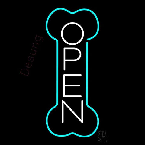 Desung Open Green Bone Neon Sign business 120OP403OGB 1916 20" open