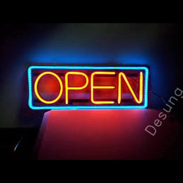 Desung Open Red Blue Neon Sign business 120OP416ORB 1929 20" open